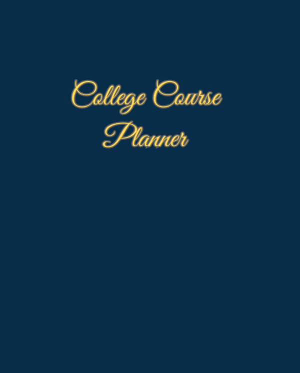 College Course Planner (8.5"x11")